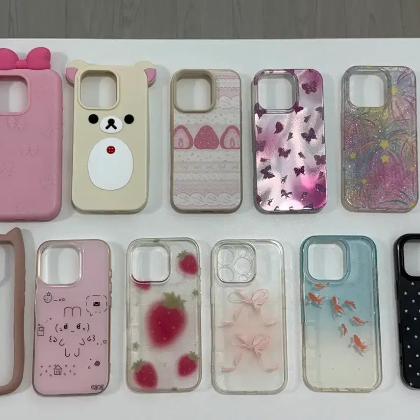 [BUNJANG] iPhone 16 Pro Case Bundle Set (11 pcs) / 아이폰 16프로 폰케이스 11개 일괄판매