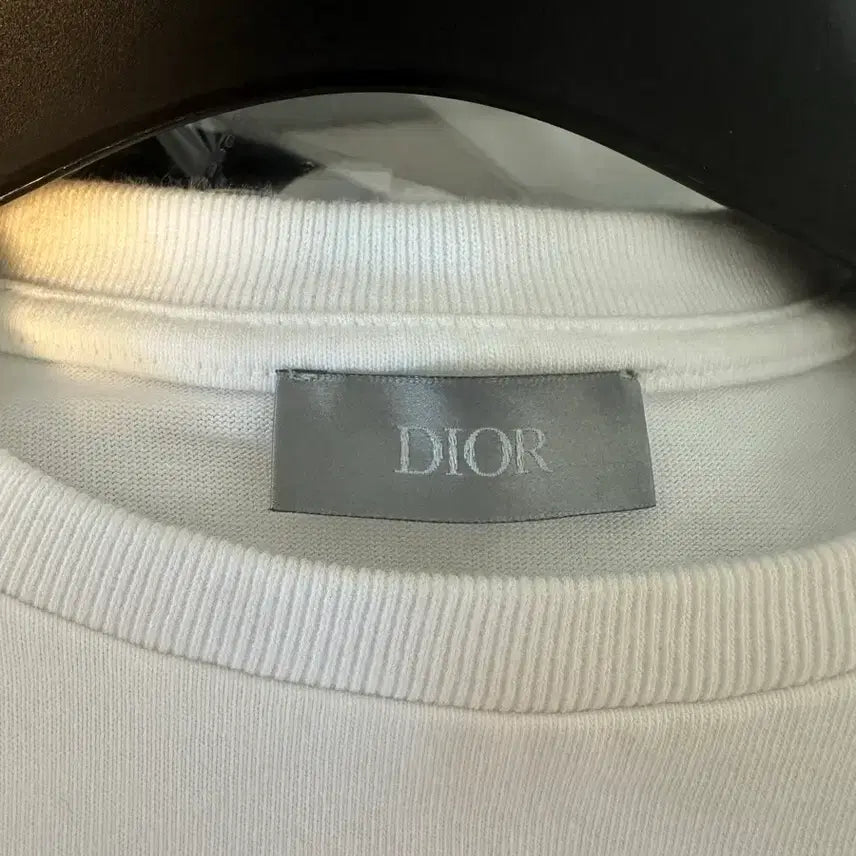 [BUNJANG] Dior CD White Organic Jersey Short Sleeve T-Shirt / 새상품 디올 CD 화이트 오가닉 저지 반팔티 판매