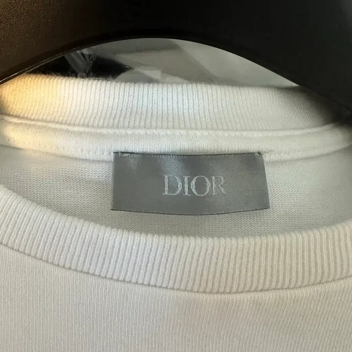 [BUNJANG] Dior CD White Organic Jersey Short Sleeve T-Shirt / 새상품 디올 CD 화이트 오가닉 저지 반팔티 판매