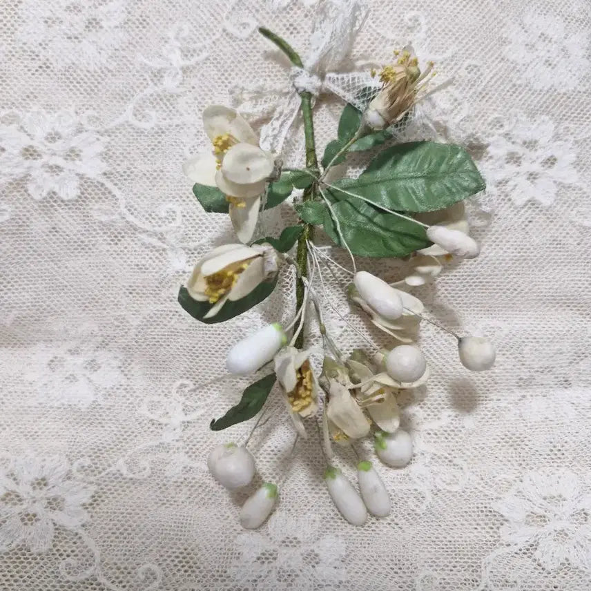 [BUNJANG] French Antique Wax Flower Boutonniere / 프랑스앤틱 왁스꽃 부토니에 ((가격내림))