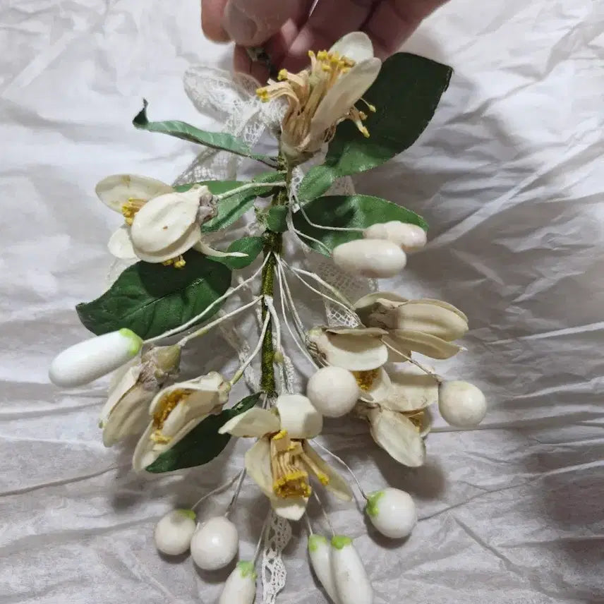 [BUNJANG] French Antique Wax Flower Boutonniere / 프랑스앤틱 왁스꽃 부토니에 ((가격내림))