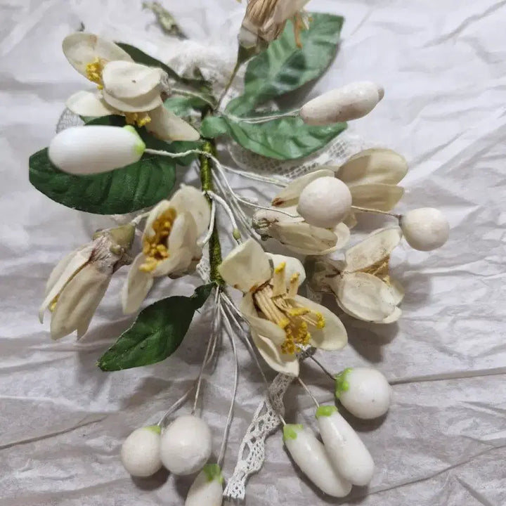 [BUNJANG] French Antique Wax Flower Boutonniere / 프랑스앤틱 왁스꽃 부토니에 ((가격내림))