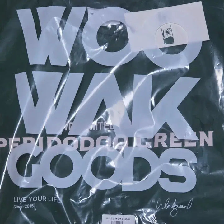 [BUNJANG] Woowakgood Goods Peridot Green Sweatshirt (M) / (미개봉) 우왁굳즈 페리도두그린 맨투맨