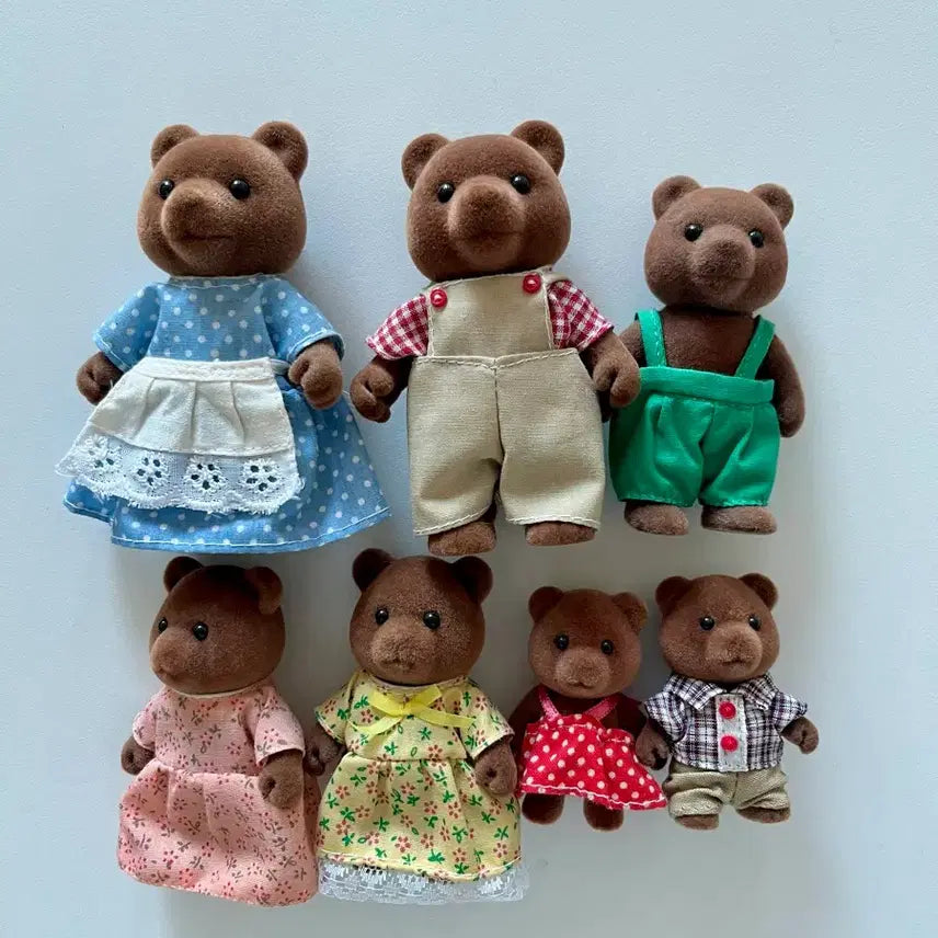 [BUNJANG] Sylvanian Families Old Bear Timbertop Family Set / 실바니안 올드곰 팀버탑 가족