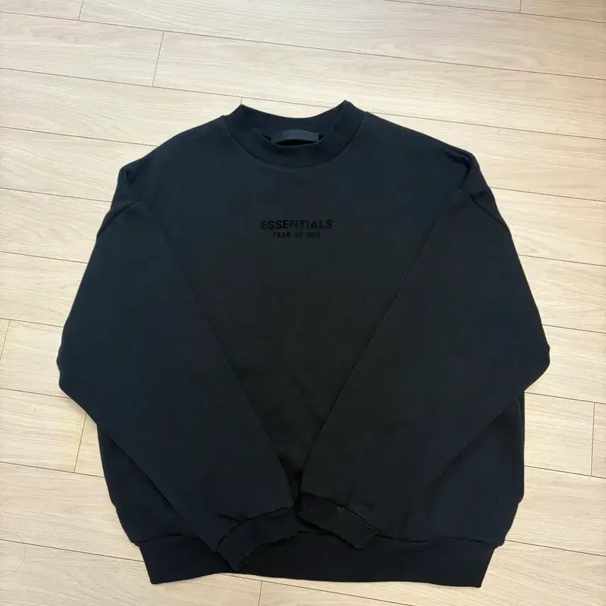 [BUNJANG] Fear of God Essentials Sweatshirt Black / [95] 피오갓 에센셜 맨투맨 블랙