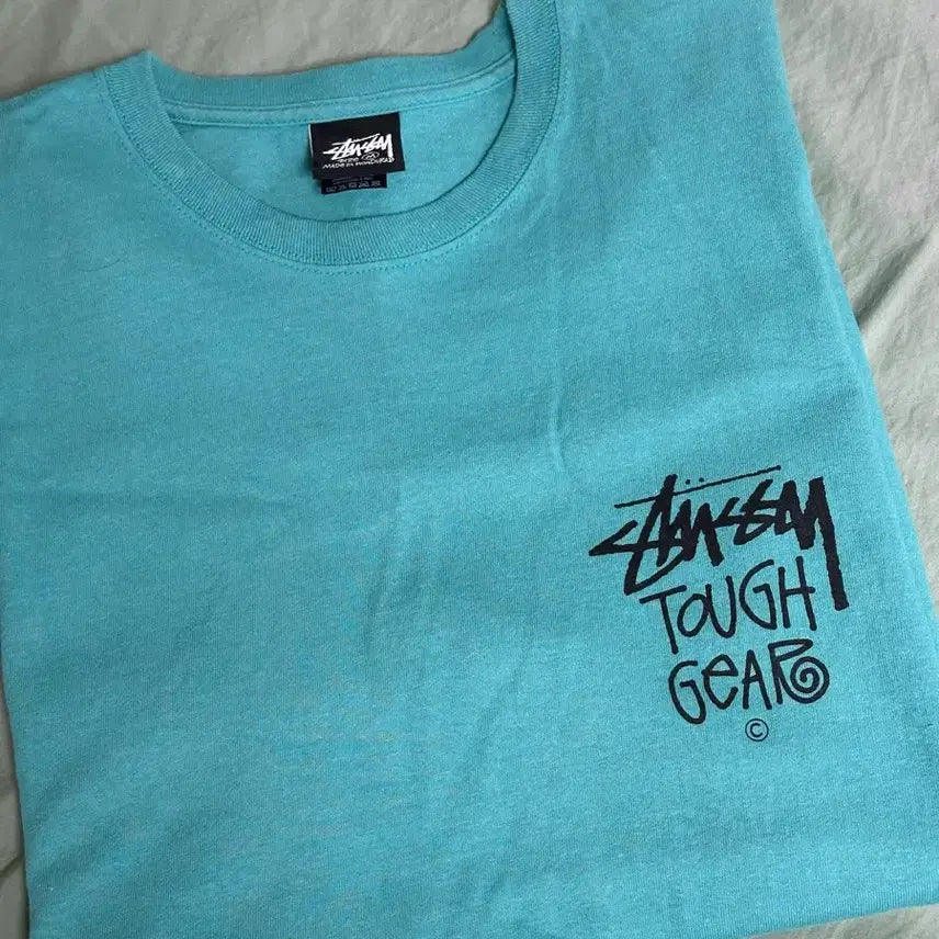 [BUNJANG] Stussy Tough Gear T-shirt Ocean / M)스투시 터프 기어 티셔츠 오션
