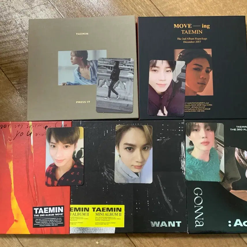 [BUNJANG] SHINee Taemin Album Bundle Set (Photocards Included) / 샤이니 태민 앨범 일괄 (포카포함)