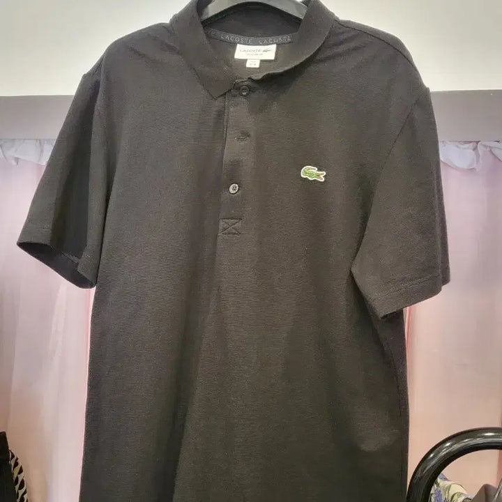 [SOLD OUT] 라코스테 반팔 카라티 블랙