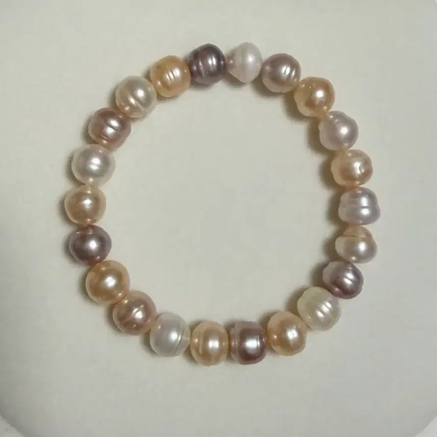 [BUNJANG] Natural Freshwater Pearl Candy Baroque Bracelet 8-9mm / 새상품) 천연 담수진주 캔디바로크 진주팔찌 8-9mm 고무줄