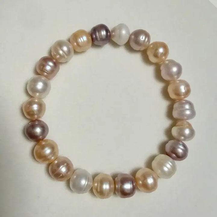 [BUNJANG] Natural Freshwater Pearl Candy Baroque Bracelet 8-9mm / 새상품) 천연 담수진주 캔디바로크 진주팔찌 8-9mm 고무줄