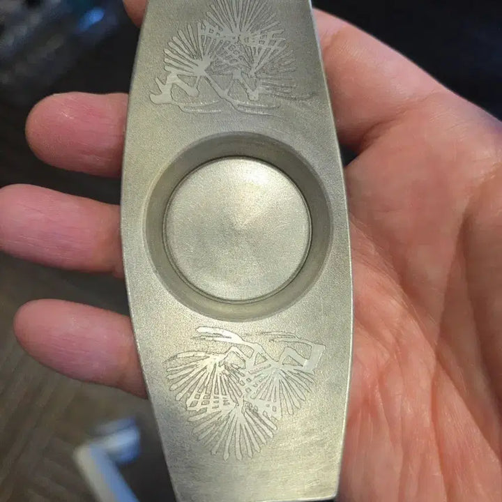 [BUNJANG] Set of 5 Pewter Coasters with Pine Tree Engraving / 찻잔 받침 5개세트