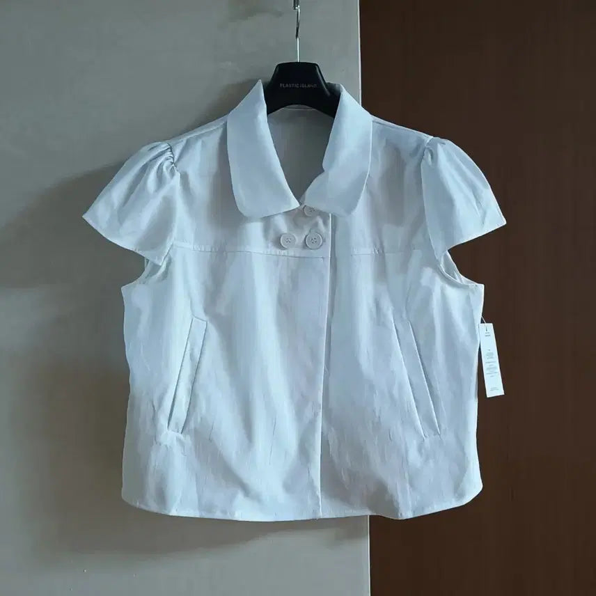 [BUNJANG] Modi Mood White Short Sleeve Shirt / 새상품)모디무드 반팔 셔츠