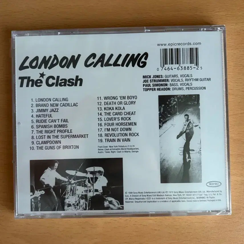 [BUNJANG] The Clash London Calling Unsealed CD / London Calling / The Clash 미개봉 CD