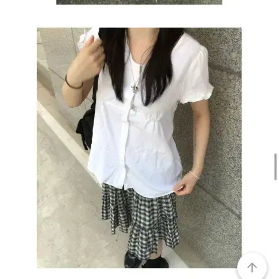 [SOLD OUT] 에이블리 하나케 블라우스 빈티지카프리팬츠더콜디스트무신사