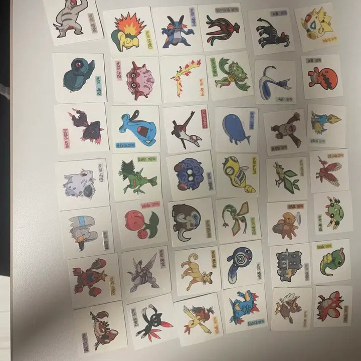[BUNJANG] Shany Pokemon Bread Stickers Bundle Set (126EA) - 2009 Version / 샤니 신버전(09년) 포켓몬 빵 띠부띠부씰 일괄 126EA
