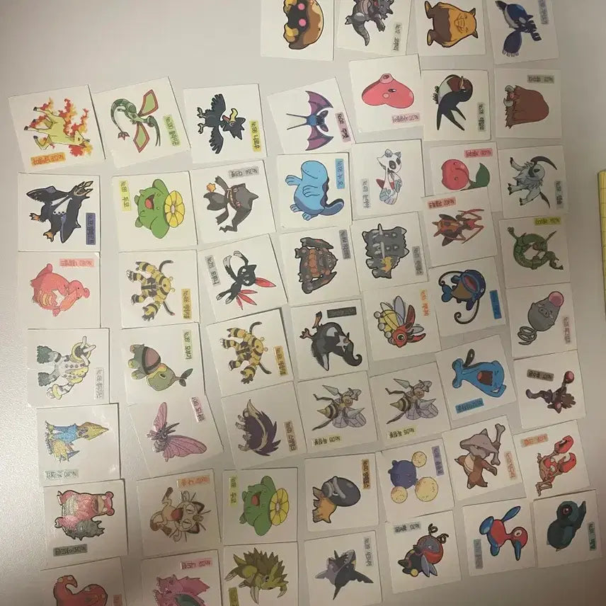 [BUNJANG] Shany Pokemon Bread Stickers Bundle Set (126EA) - 2009 Version / 샤니 신버전(09년) 포켓몬 빵 띠부띠부씰 일괄 126EA