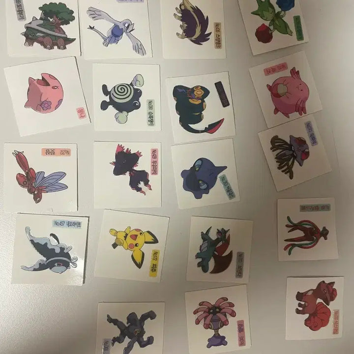 [BUNJANG] Shany Pokemon Bread Stickers Bundle Set (126EA) - 2009 Version / 샤니 신버전(09년) 포켓몬 빵 띠부띠부씰 일괄 126EA