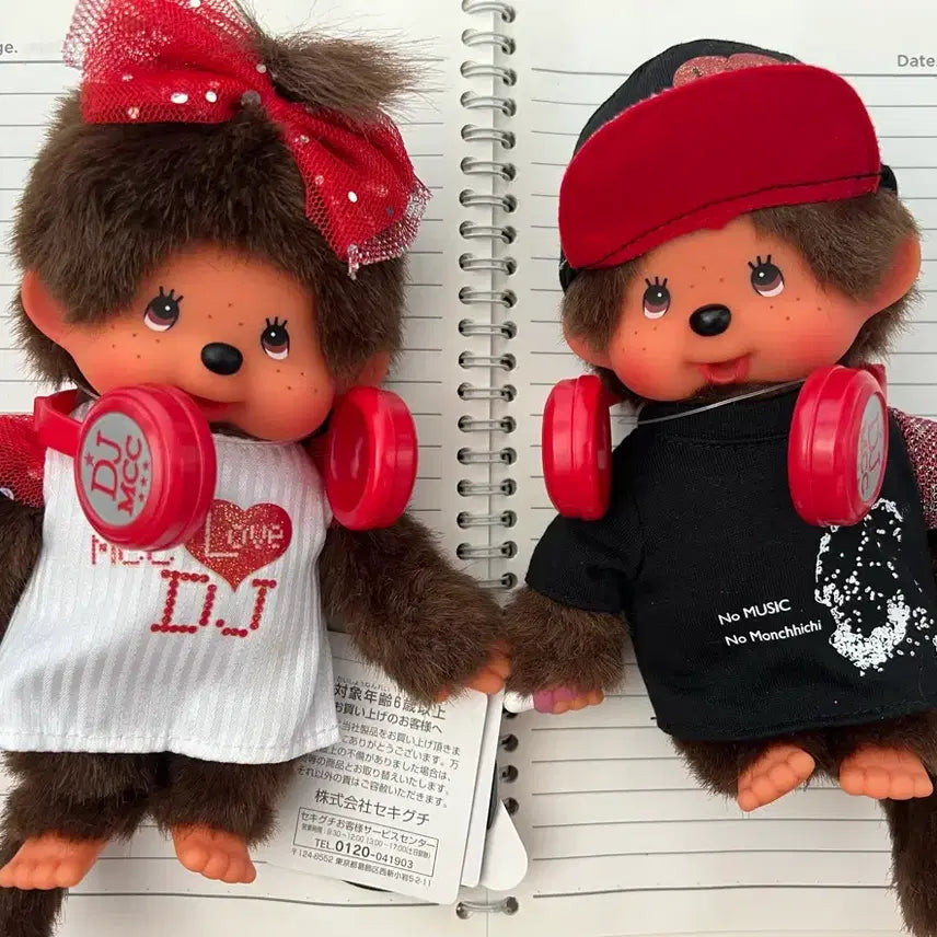 [BUNJANG] Rare Vintage DJ Monchhichi Doll Set / 레어 고전 DJ몬치치 인형 세트