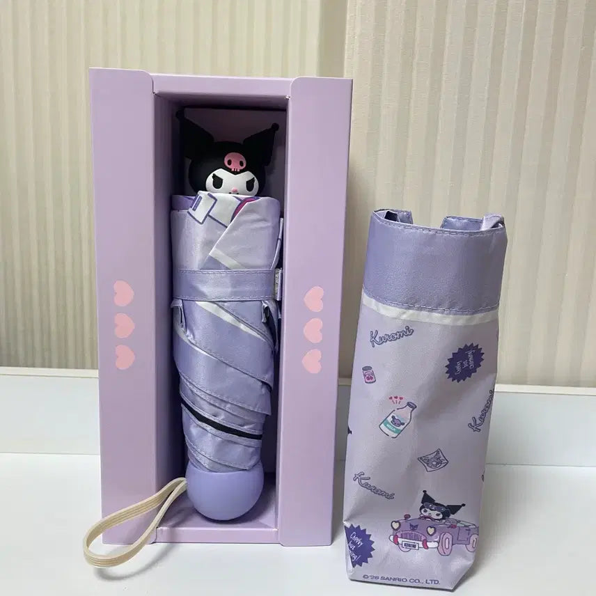 [BUNJANG] Sanrio Kuromi Folding Umbrella - Light Purple / (새상품) 쿠로미 접이식 우산 연보라 산리오