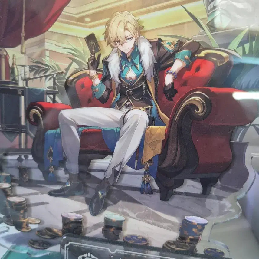 [BUNJANG] Genshin Impact Aventurine Acrylic Stand &amp; Corotto Bundle Set / 어벤츄린 아크릴 &amp; 코롯토 원가 이하 일괄 판매합니다