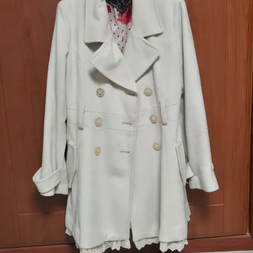 [SOLD OUT] 여성 55 레이스 모직 코트