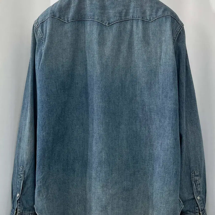 [BUNJANG] Polo Ralph Lauren Concho Southwestern Washed Denim Shirt / 폴로 랄프로렌 콘초 인디언 사우스 웨스턴 워시드 데님 셔츠
