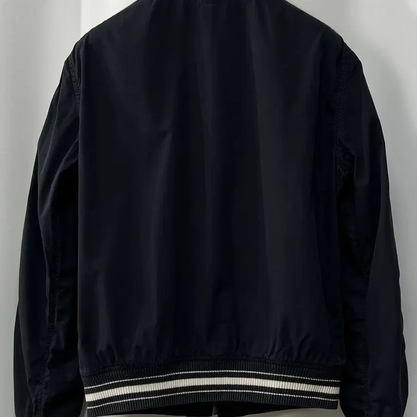[BUNJANG] Polo Ralph Lauren Brooklyn Black Garment-Dyed Varsity Jacket / 폴로 랄프로렌 브루클린 블랙 가먼트다이 바시티 자켓