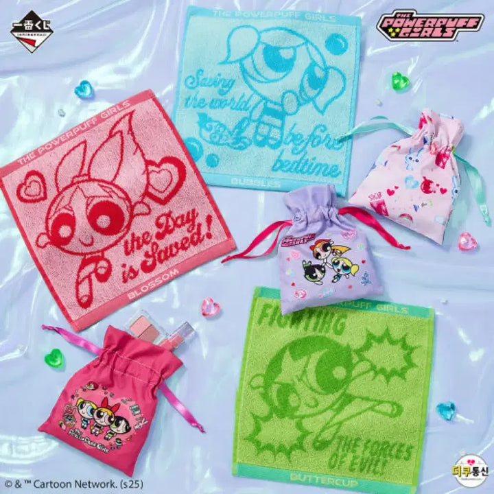 [BUNJANG] Powerpuff Girls Ichiban Kuji Hand Towel / 파워퍼프걸 이치방쿠지 핸드타올