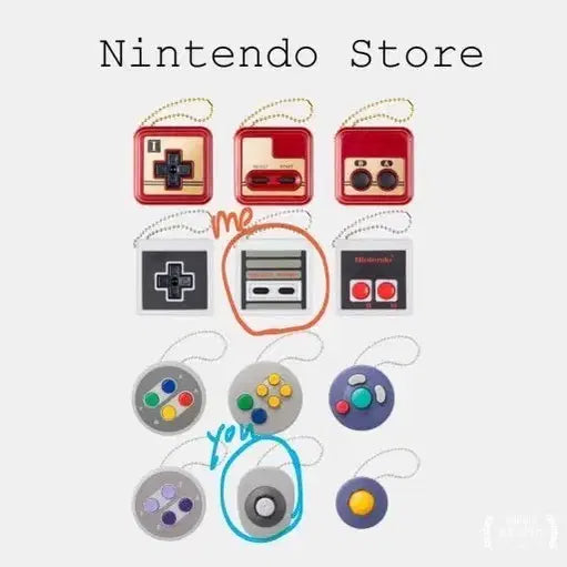 [BUNJANG] Nintendo Store Limited Famicom NES Controller Keychain / 닌텐도 스토어 한정 컨트롤러 가챠 패미컴NES 키링 교환