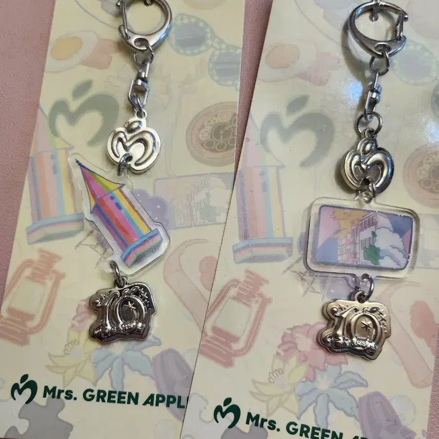 [BUNJANG] Mrs. GREEN APPLE 10th Anniversary Popup Keychain Bundle Set Antenna Famille / 미세스그린애플 10주년 팝업 키체인 일괄 안테나 파밀리에