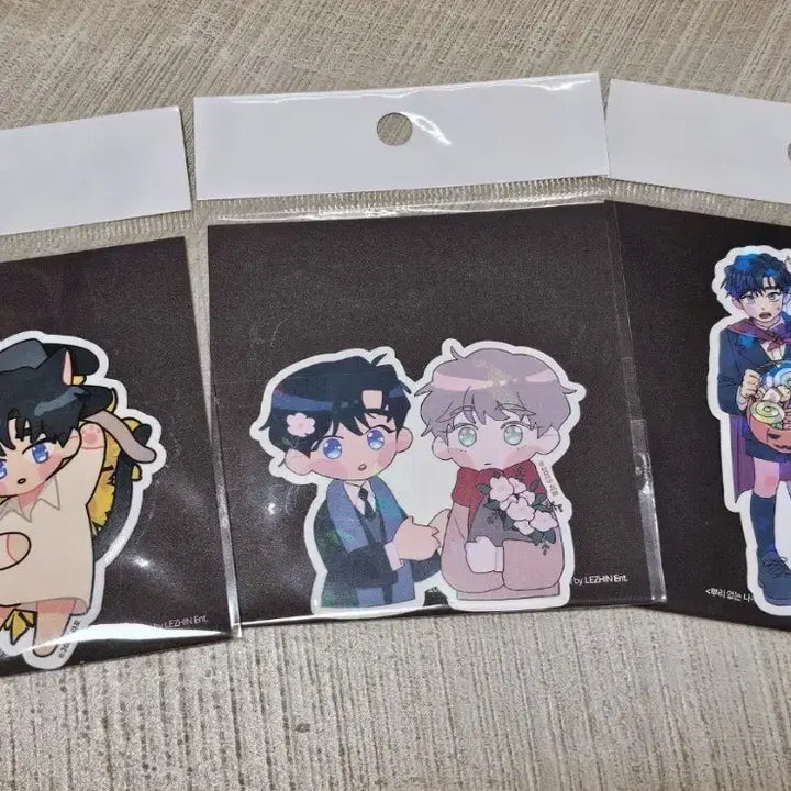 [SOLD OUT] 뿌리없는나무&amp;애욕 크로스오버 아크릴블록+뿌없나 스티커 3종