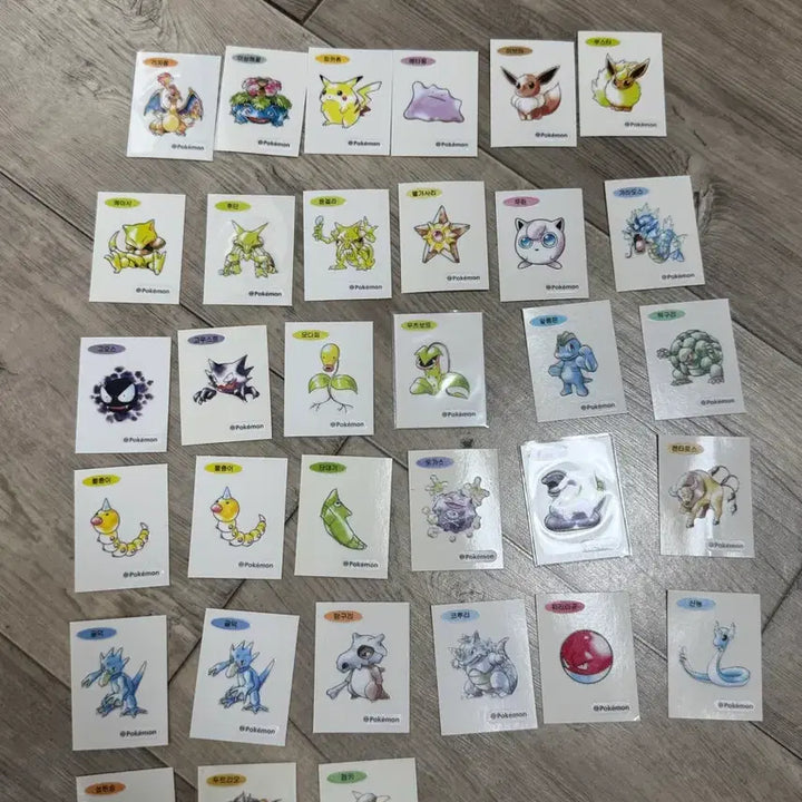 [BUNJANG] Pokemon 30th Anniversary Tteukku Ddakji Bundle Set / 일괄) 포켓몬스터 30주년 띠부씰