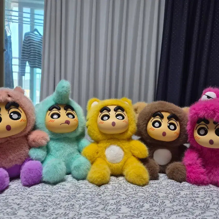 [BUNJANG] Crayon Shin-chan Labubu 5-Piece Doll Set / 짱구 라부부 인형 5종 세트