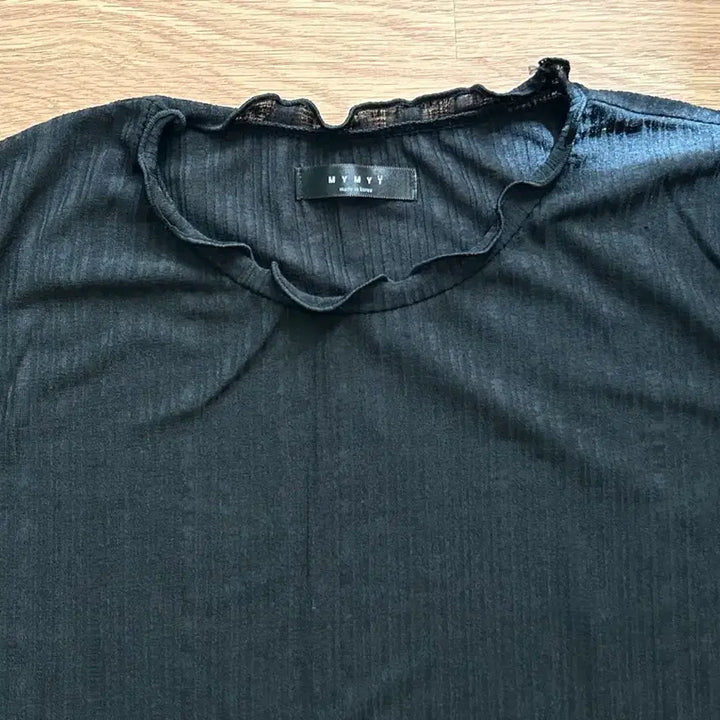 [BUNJANG] Summer Short Sleeve Blouse - Black / [새상품] 여름 반팔 블라우스 블랙