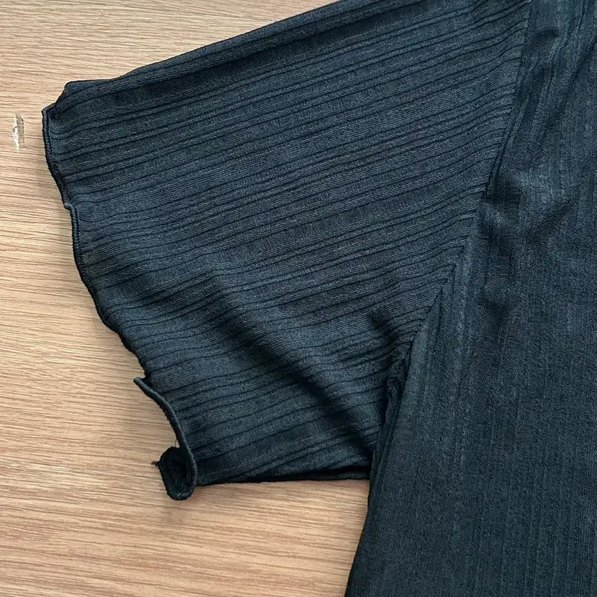 [BUNJANG] Summer Short Sleeve Blouse - Black / [새상품] 여름 반팔 블라우스 블랙