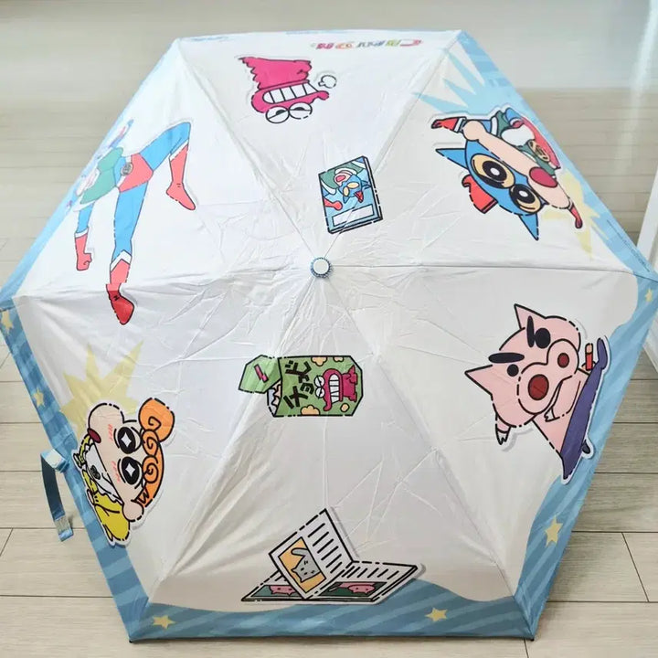 [BUNJANG] Crayon Shin-chan Action Mask Character Manual Umbrella - New Product / 짱구 액션가면 캐릭터 수동 양우산 새상품