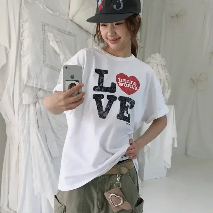 [BUNJANG] MIM THE WARDROBE LOVE Short-Sleeve T-Shirt / [새상품] 밈더워드로브 LOVE 반팔티