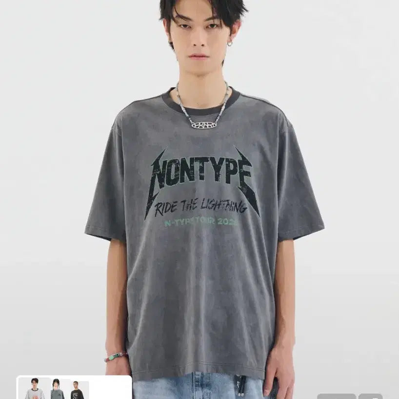 [BUNJANG] Nonetype NTC Short Sleeve T-Shirt L / (1회착용) 논타입 NTC 라이트닝 반팔티 L