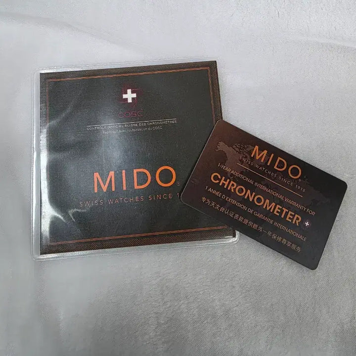 [BUNJANG] Mido Watch COSC Chronometer Certificate / 미도 시계 COSC 공보증서외 융