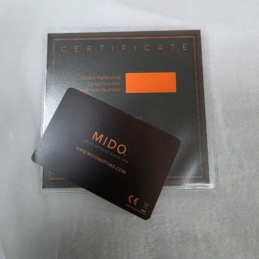 [BUNJANG] Mido Watch COSC Chronometer Certificate / 미도 시계 COSC 공보증서외 융