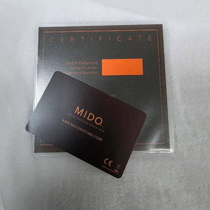 [BUNJANG] Mido Watch COSC Chronometer Certificate / 미도 시계 COSC 공보증서외 융