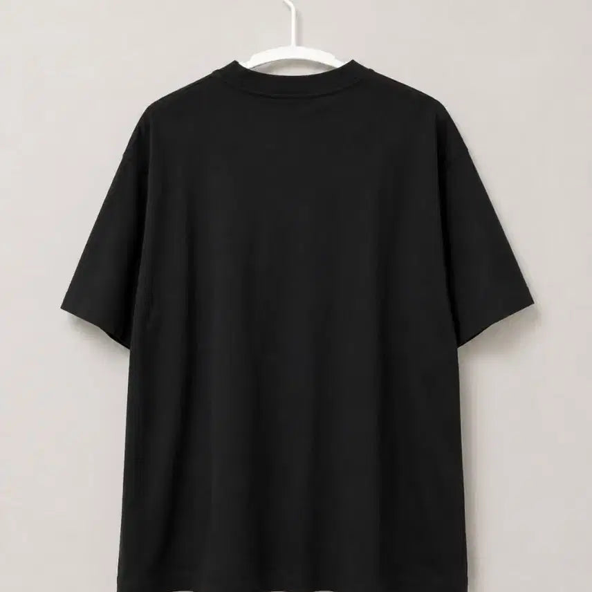[BUNJANG] The Knit Company Supima Cotton Pocket Oversized T-Shirt - Black / [더니트컴퍼니] 수피마 포켓 오버핏 티셔츠_블랙