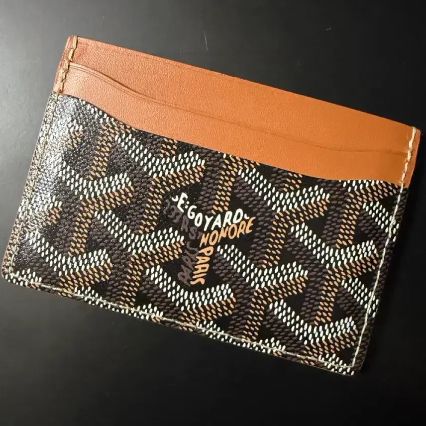 [BUNJANG] Goyard Saint-Placipis Card Holder Black Tan / [정품,새상품급] 고야드 생쉴피스 카드지갑 블랙탄