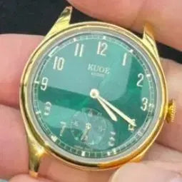 [BUNJANG] Kuokyo 90-007 Oldsmith Green Automatic Watch / 쿠오교토 90-007 올드스미스 그린 오토매틱 새상풍급