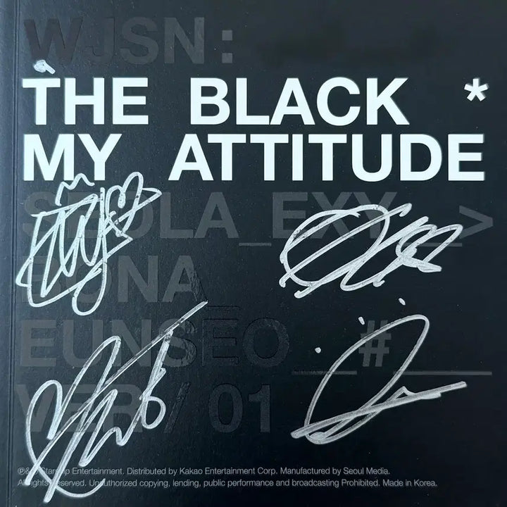 [BUNJANG] Cosmic Girls WJSN The Black Signed Album with Autographed Message / 우주소녀 더블랙 싸인앨범 +친필메세지