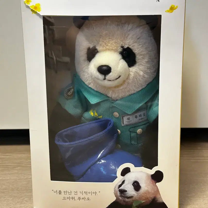 [BUNJANG] Fu Bao Panda Plush Toy &amp; "I Am Fu Bao&