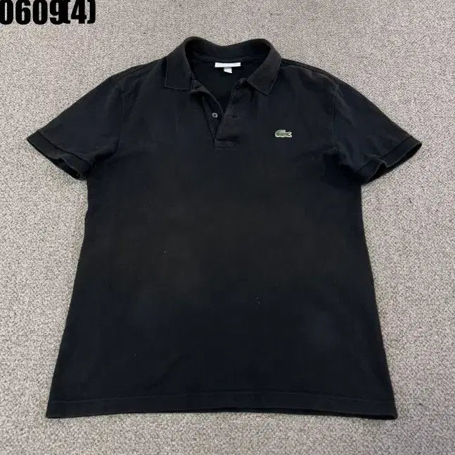 [BUNJANG] Lacoste Short Sleeve Polo Shirt Size S Black / 라코스테 반팔 카라티 S 0609