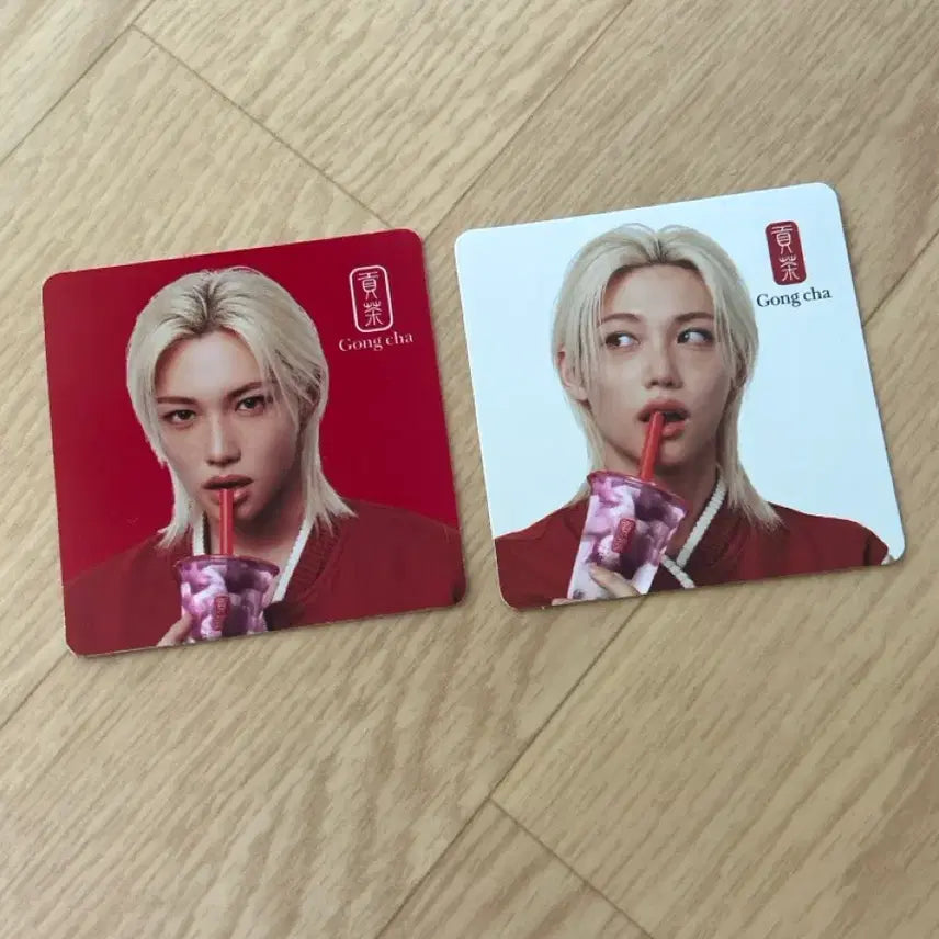 [BUNJANG] Stray Kids Felix Gongcha Teacups Set / 필릭스 공차 티코스터 세트 스트레이키즈