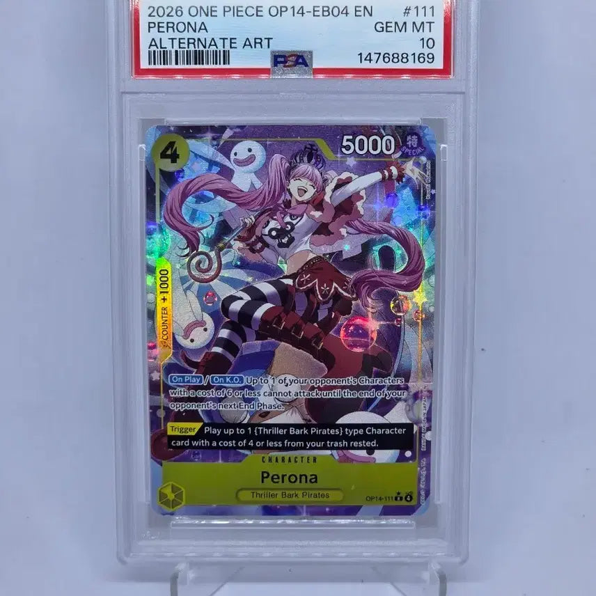 [BUNJANG] One Piece Card Perona 2026 OP14-EB04 PSA 10 Alternate Art / 원피스 카드 페로나 2026 OP14-EB04 psa10