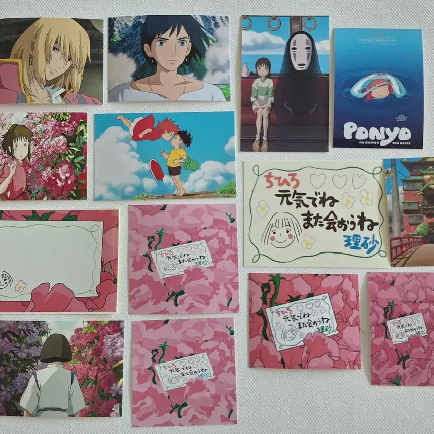 [BUNJANG] Studio Ghibli Diary Decoration Set (Stickers, Notepads, Wrapping Paper) / 지브리 다꾸 일괄.인스.떡메.랩핑지